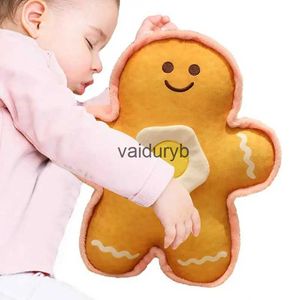 Bonecos de pelúcia Gingerbread Man Travesseiro Ovo no Peito Gingerbread Decoração de Natal Detalhe Realista Vívido Fofo Super Macio Decorativo Christmasvaiduryb