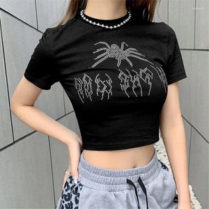 Women's T Shirts Wish ForeignTradeeBayCrossborderSummerEmbroideredBeadPatternOpenNavelDresswithWomen'sWearEuropeanandAmerican Tops Selling