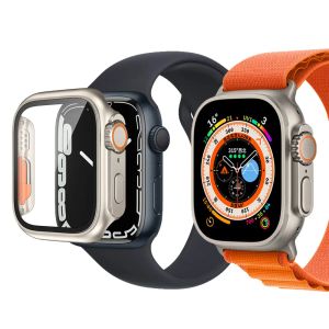 Smartwatch-Hülle für Apple Watch Ultra Series 8 49 mm, iWatch Marine-Armband, Smartwatch, Sportuhr, kabellose Ladebox, Schutzhülle