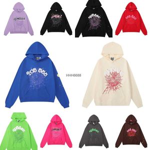 Spider Web Men's Hoodie Designer Sp5der Women's Hoodies Fashion 55555 Sweatshirts Young Celebrity Same Style Pink Printed Pants Uhuy