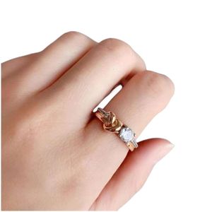 Swarovskis Ring Designer Luxus Mode Damen Original Qualität Bandringe Kristall Romantischer und eleganter Liebesknoten mit Diamantring Stil Herz