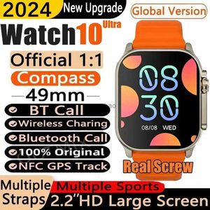 Akıllı Saatler 2023 En Yeni Iwo Ultra 10 Gen 2 Akıllı Saat Erkekleri 49mm 2.2 inç HD Ekran GPS NFC Su geçirmez Akıllı Sıkışma Spor Fitness Saat PK HK8