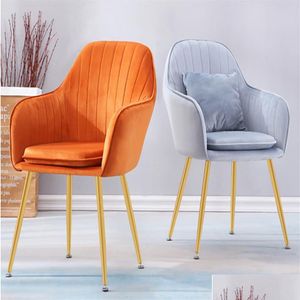 Dining Room Furniture Chair Office Armchair Nordic Ins Manicure Makeup Stool Home Modern Minimalist 194U Drop Delivery Garden Dhcxl