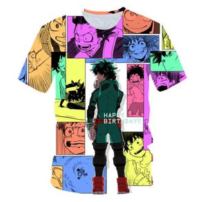 Men039s tshirts benim kahraman akademisi anime 3d baskı erkek kadın moda sokak kıyafetleri rahat t shirt harajuku cosplay çocuk tees üst5042579