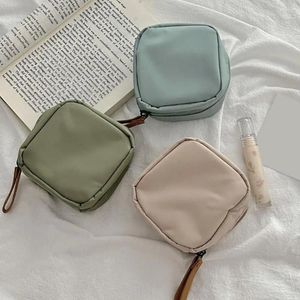 Storage Bags Zipper Closure Pouch Compact Bag Nylon With Handle For Lipstick Earphones Powder Sellers