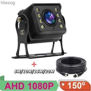 Kamery wideo akcji sportowej 1080p AHD Widok kopii zapasowej 12 V dla samochodu/autobusu/RV/ciężarówka 8pcs Biała LED Kolor Noktretnego Nadzoru Kamera bezpieczeństwa YQ240119