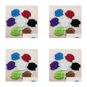 Sewing Notions & Tools Wholesale- Flower Es Iron On Rose Shape Embroidery Appliques Garment Onlay Ornaments 70 Pcs/Lot Drop Delivery Dhdbc