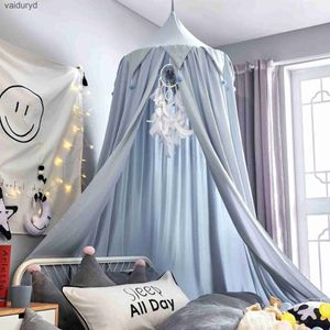 Zanzariera Baby Room Decorazione Palline Zanzariera Tenda Baldacchino Rotondo Presepe Rete Tenda Letto per bambini Mantovana Fotografia Propsvaiduryd