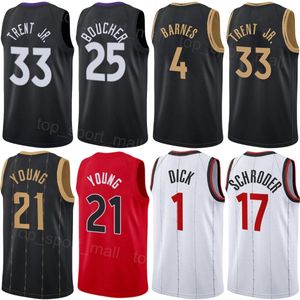 Man Kids Printed Basketball Gradey Dick Jersey 1 Dennis Schroder Bruce Brown Jr 11 Nwora Kira Lewis Jr 3 Dennis Schroder 17 Scottie Barnes 4 Jakob Poeltl 19 ikona