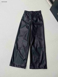 Kvinnor Brand Pants Designer Womens Trousers Fashion Logo Ladys Trousers Lady Leather Pant Straight Leg Trouser 19 januari