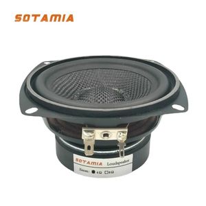 Lautsprecher SOTAMIA 1 Stück 4-Zoll-Mitteltöner-Woofer-Audio-Lautsprecher 4 Ohm 30 W Glasfaser-Gummikanten-Lautsprecher DIY-Heimmusik-Bluetooth-Lautsprecher