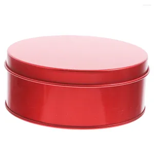 Garrafas de armazenamento caixa de lata NUPEC Pequenas latas com tampas 10 cm O banquete de latas de latas de metal dos frascos de biscoito de casamento