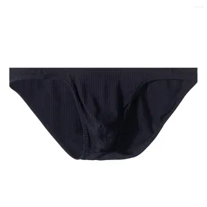 Underpants 1pc Sexy Men's Low Waist Briefs Thongs Cotton Underwear U-convex Pouch Bikini Elastic Panties Undies For Man