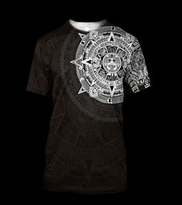 Men039s Magliette Aztec Mexico Tattoo 3D All Over Stampato Uomodonna Design Gothic Streetwear Tshirt Oversize 5XL 6XL 90s Boy Cl7931558