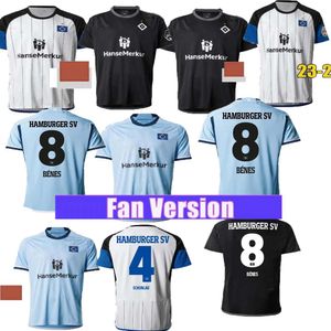 23 24 Hamburger SV Maillots de football pour hommes SCHONLAU BENES GLATZEL PHERAI KONIGSDORFFER RAMOS REIS JATTA OZTUNALI Home Away 3ème maillot de football