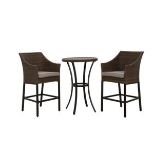 Garden Sets Outdoor Furniture 3 Piece Wicker Bar Stool Drop Delivery Home Dhdtk