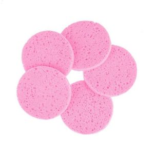 Aplikatorzy gąbek bawełna 5pcs kompresowanie zaciągnięcia celulozy gąbki twarzy oczyszczanie exfoliator miękki myjka do mycia makijaż pielęgnacji skóry do 510