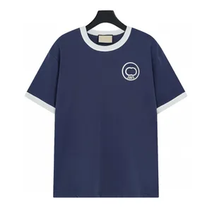 T-shirt polo da uomo Plus T-shirt girocollo ricamate e stampate in stile polare estivo con puro cotone da strada r284