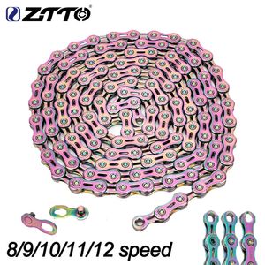 ZTTO MTB Road Bike Colorful Chain 8s 9s 10s 11s 12s Speed Universal High Quality Durable Current With Missing Link 240118