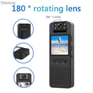 Sports Action Video Cameras CS06 Mini Body Camera 1080P HD Sports Cam WiFi Hotspot with IR Night Vision Wireless 180 Law Enforcement Video Recorder YQ240119