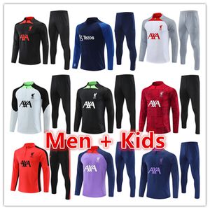 22 23 24 soccer tracksuit soccer jersey shirt football jerseys training suit jacket set 2023 2024 chandal futbol survetement foot maillot de men and kids kit