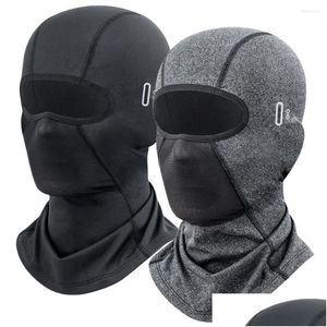 Motorcycle Helmets Winter Warm Cycling Cap Breathable Outdoor Sport Fl Face Er Scarf Bike Headwear Climbing Fishing Skating Hat Drop D Dhkm2