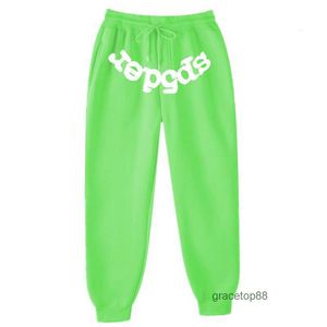 Örümcek Erkek Pantolon Tasarımcısı Sp5der Kadın Pantolon Moda 555555 Sweetpants Sonbahar Kış Spor Hip Hop Tayt Muhafızları Polar Sıradan KMTZ