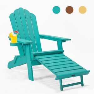 Living Room Furniture Tale Folding Adirondack Sleeper Chairs With Plout Ottoman Cup Holder Oversized Poly Lumber For Patio Deck Garden Dhli1