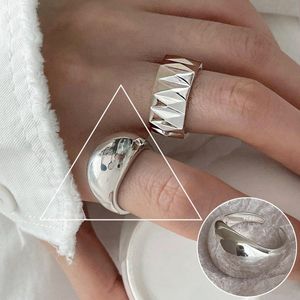 T GG Open Ring 3D Love Rings Personalized Water Droplets Shining Zircon Geometric Wedding Ring Instagram Fashion Simple Jewelry