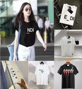 Summer Men Projektanci T-koszule luźne tee-tees odzież moda tops mans mansa swobodna klatka piersiowa koszula luksusowe szorty uliczne Ubrania rękawowe męskie tshirty s-4xl a12