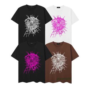 スパイダーウェブメンズTシャツデザイナーSP5DER女性Tシャツファッション55555半袖アラックNYフォビアルーズ10代のカップルトレンディラウンドネックカジュアルスリーブE3SZ