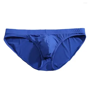 Underpants Men Summer Briefs Men's Low Waist Ice Silk Cooling Breathable Quick Dry With U Convex Design For Ultimate