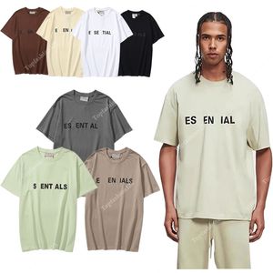 Letnie krótkie rękawowe męskie t-shirt t-shirt bawełniany ciężki trend luźne trend solidny kolor nastolatki nowy rękaw pięciokwuśnieniowy