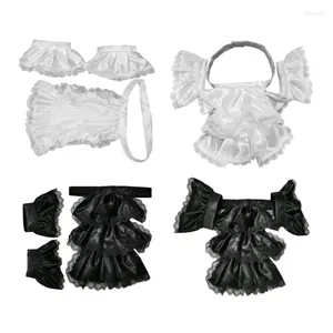 Bow Ties Victorian Colonial Jabot Ruffled Collar And False Cuffs Set For Adult Kid Dropship