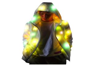 Мужское пальто со светодиодной подсветкой, светящаяся куртка, костюм, креативный Хэллоуин, водонепроницаемые красочные куртки, вечерние танцы, светодиодное освещение, пальто YL58353818
