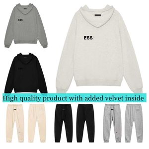 Essentialsweatshirts for men and women Essentialshoodie thin velvet hoodie casual fashion trend designer sportswear hoodie set casual oversized cotton hooded he