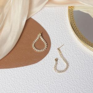 Brincos 14k ouro real moda jóias cristal borla em forma de leque requintado para mulher festa de férias elegante brinco