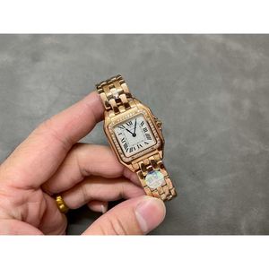 WomenWatch Designer Gold Panthere Watch 1 5A高品質のスイスクォーツムーブメントOROGIO DIAMOND UHREN 22mm/27mmオリジナル厚6mmウォッチボックスVACZ