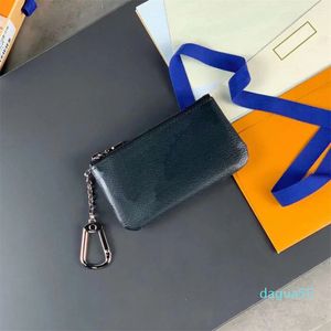 Titulares de cartão de couro bolsa designer moda mulheres homens chaveiro crédito moeda bolsas mini carteiras charme marrom