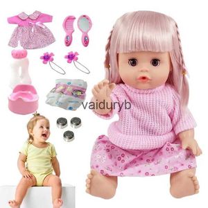 Dockor Doll PlaySets för Girls 12Inch Toddler Doll med Nese och engelska uttalande barnutvecklingsleksaker för dagis Partvaiduryb