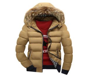 Winter Down Cotton Jacket Men 2018 Ny Big Fur Collar Jacket Men Parkas Thick Warm Mens Jaqueta Masculina Multi Color Coats5939639