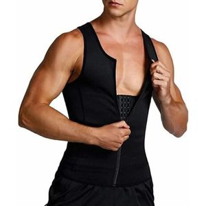 Giubbotti Cintura riduttiva Body Shaper Uomo Addome Corsetto Cintura dimagrante per il sudore Gilet per sauna Biancheria intima per la pancia Bruciatore di grasso Petto Legante addominale