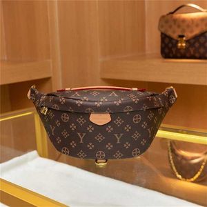 Verão nova luz de luxo feminino couro genuíno flor velha unisex moda grande peito ombro único crossbody cintura fábrica online 70% venda