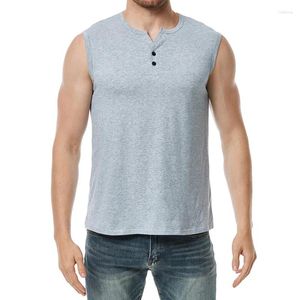 Men's Tank Tops Summer Fashion Sleeveless Sports Lightweight Cotton T-shirt Soft Vest Thin Slim Gym Men Fitness Bodybuilding