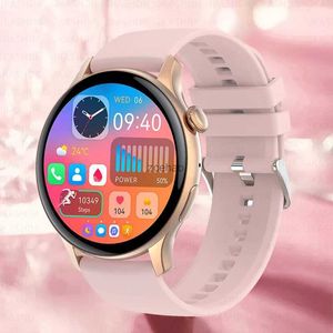 Smart Watches 2024 New Fashion Voice Call Smart Watch Ladies Forever Display Custom Watch Face Sports Health Armband Waterproof Smartwatch