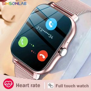 Smartwatches, Smartwatch für Männer und Frauen, Geschenk, 1,44 Zoll Bildschirm, Full Touch, Sport-Fitness-Uhren, Bluetooth-Anrufe, digitale Smartwatch-Armbanduhr