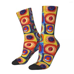 Skarpetki męskie Wassily Kandinsky - Color Study Harajuku Super Soft Stockings All Sezonowe akcesoria na prezenty kobiety