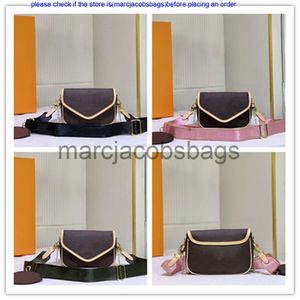 Ity Evittonly Bag Designer New Wave Multi Crossbody Pochette Leather M56461 Strap Brown Canvas Burple Contter Bag Bag Bagge عالية الجودة