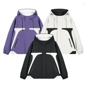 Kurtki męskie Hip Hop Outdoor Kurtka Mężczyźni High Street High Street Hooded Windbreaker Coats Women Spring Autumn Thin Fashion College