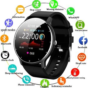 Orologi Nuovo ZL02D Donna Uomo Smartwatch Full Touch Bluetooth Sport Impermeabile Frequenza cardiaca Activity Tracker Smart Watch per iPhone Android